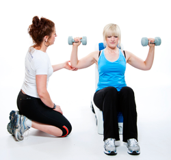 Lisa Training a lady